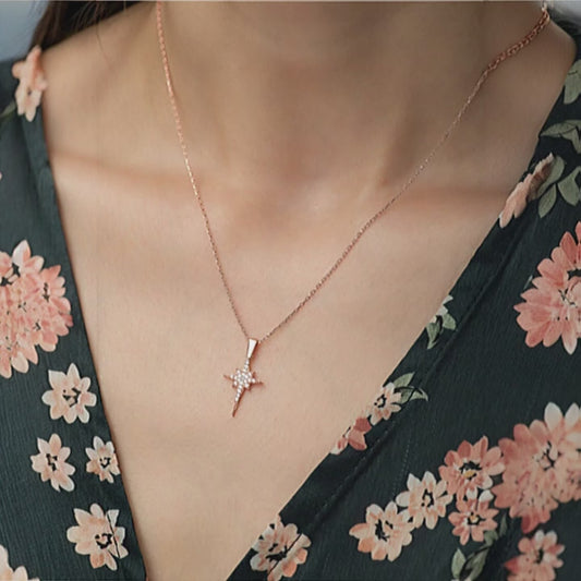 925 Sterling Silver Chain Northstar Necklace