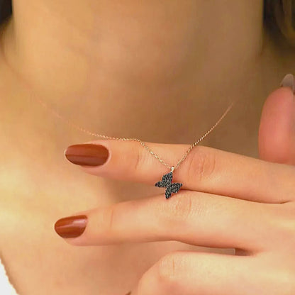 925 Sterling Silver Chain Butterfly Necklace