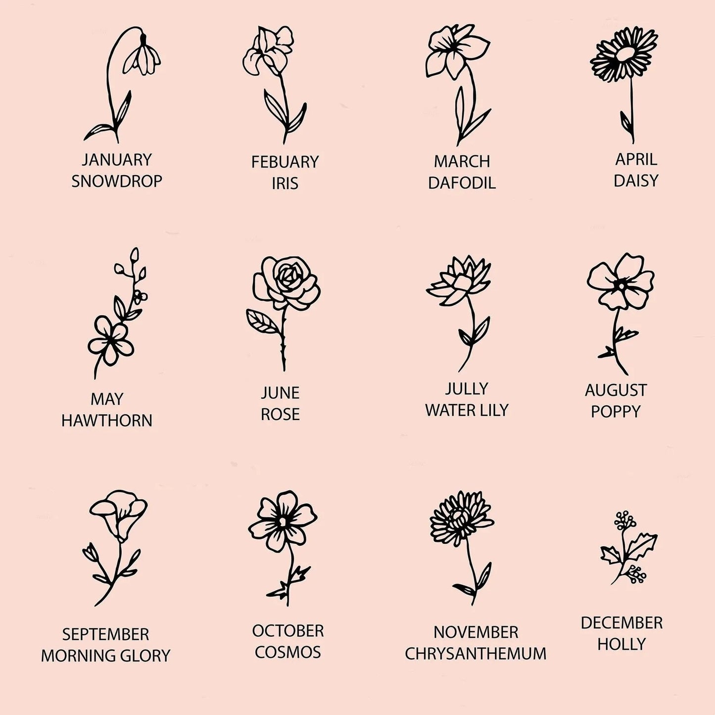 Custom Gold Birthstone Necklace