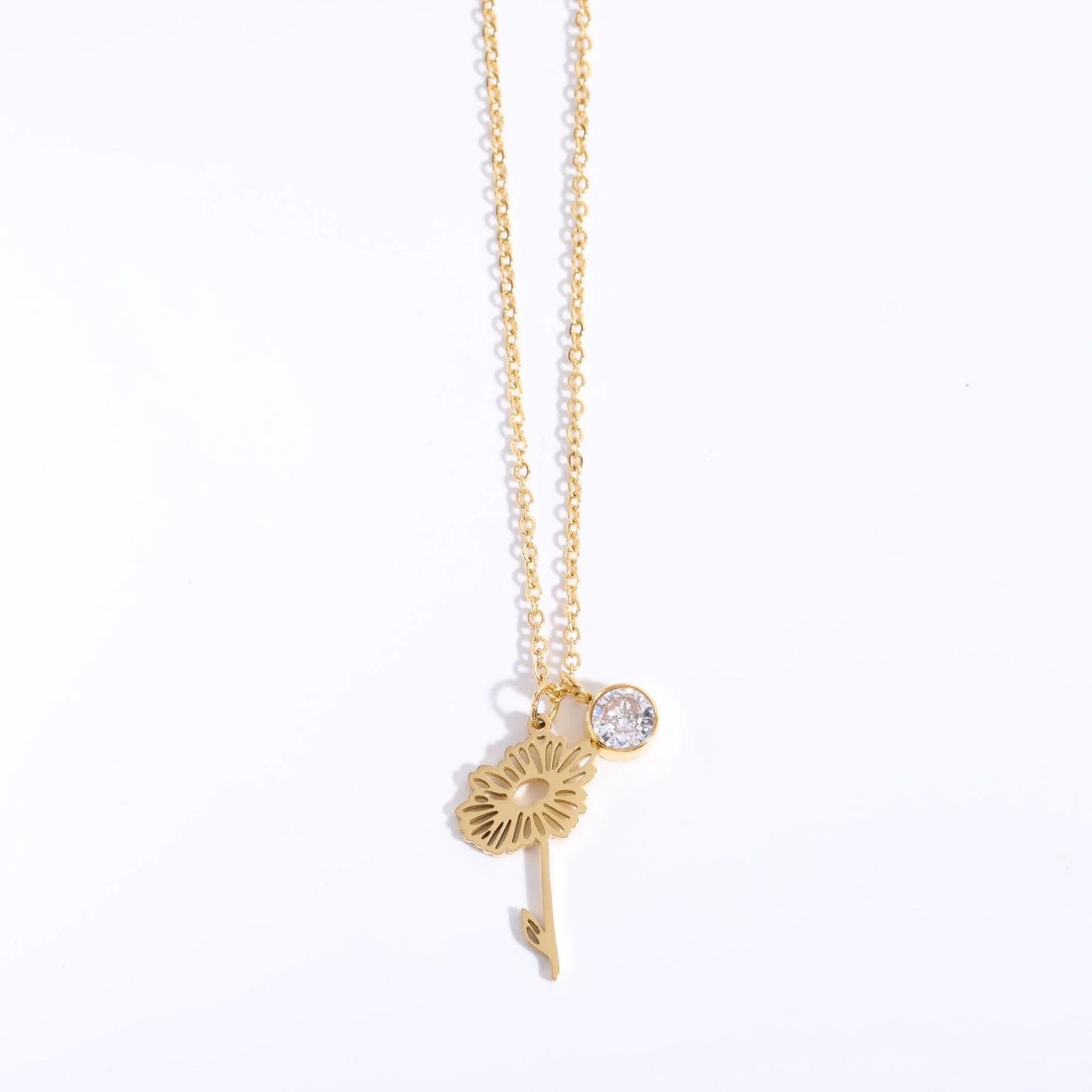 Custom Gold Birthstone Necklace