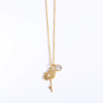 Custom Gold Birthstone Necklace