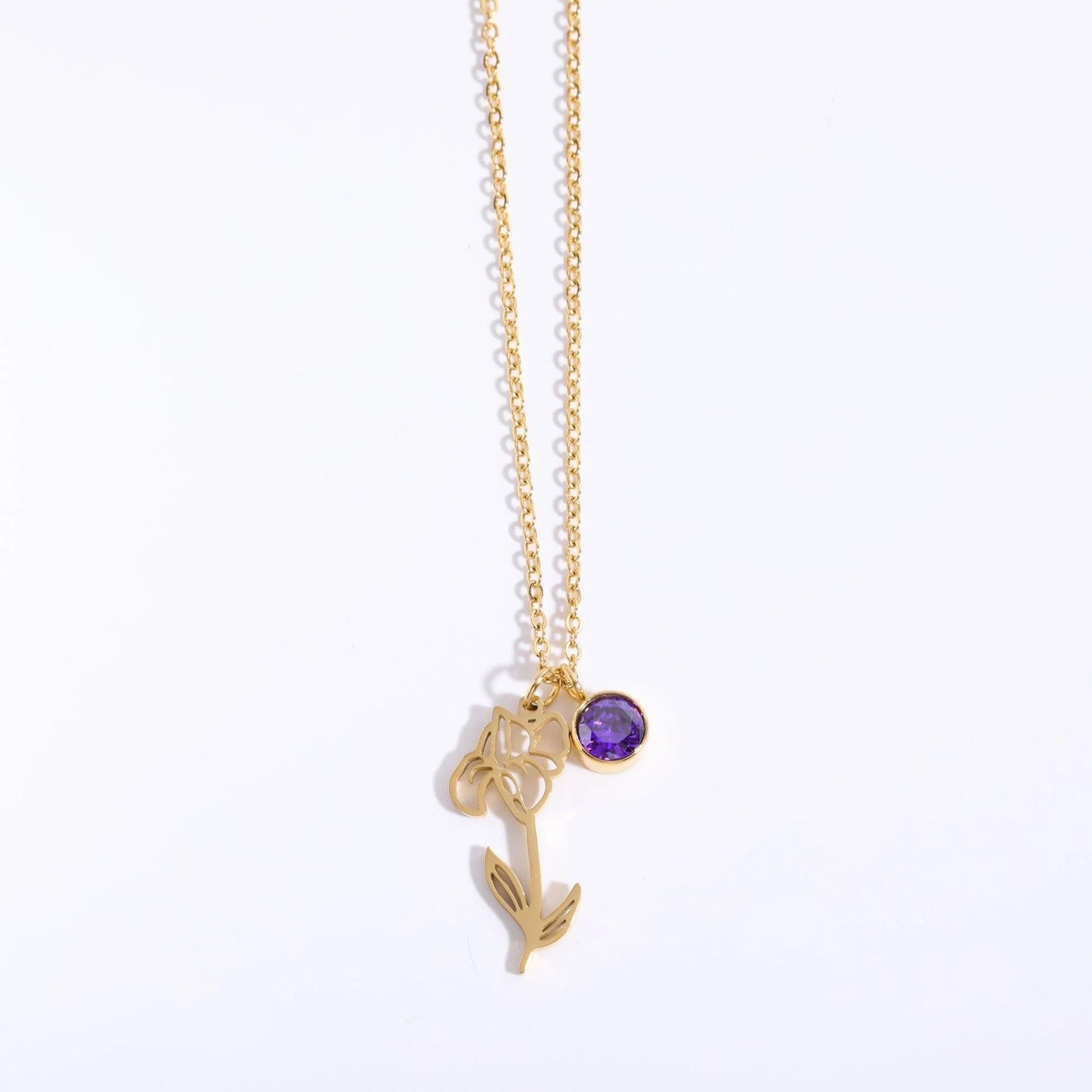 Custom Gold Birthstone Necklace
