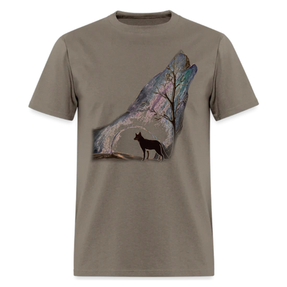 Lonely wolf t shirt,wild call tee,wolf howl shirt,Adventure , Traveler ,Camper unisex T shirts
