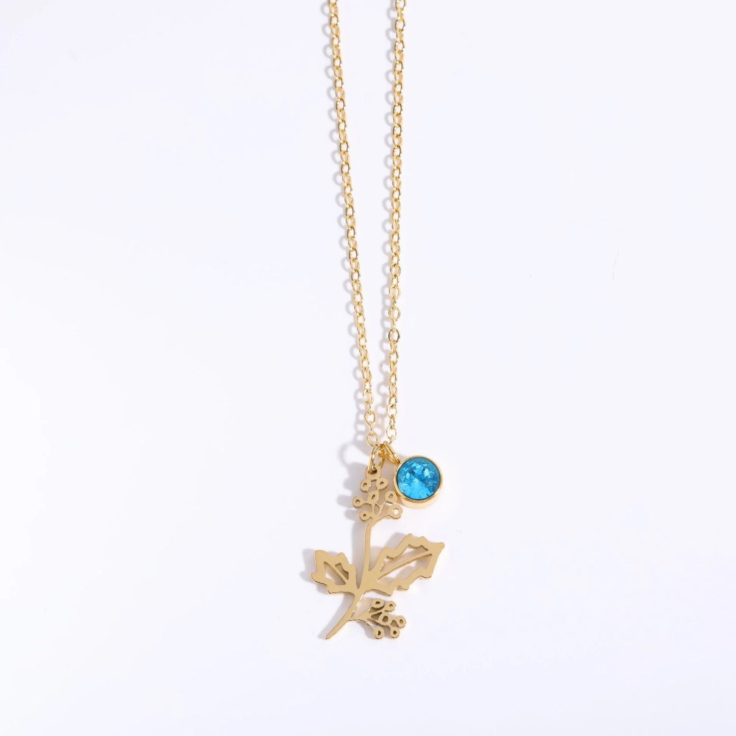 Custom Gold Birthstone Necklace