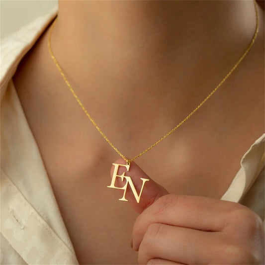 Personalized Two Letter Necklaces For Women