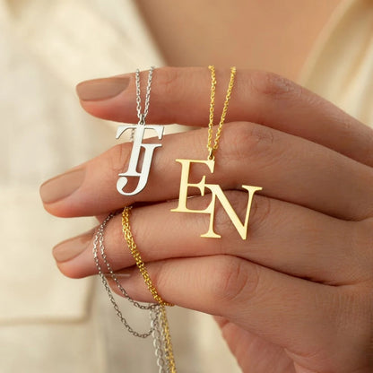 Personalized Two Letter Necklaces For Women