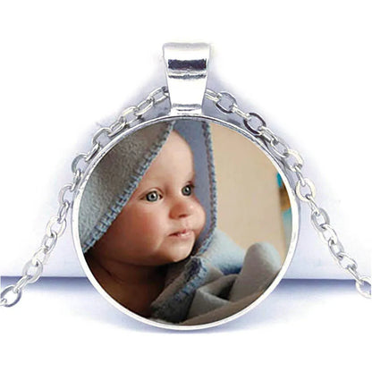 Custom Double Sided Photo Necklace,Personalized Necklace Gift for Birthday - Denoss