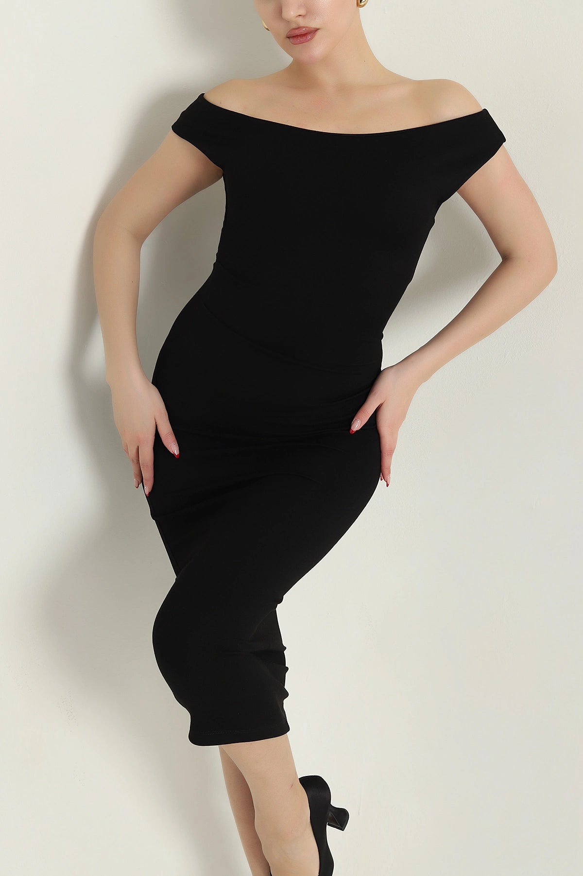 Black Modal Women's Dress