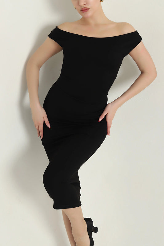 Black Modal Women's Dress