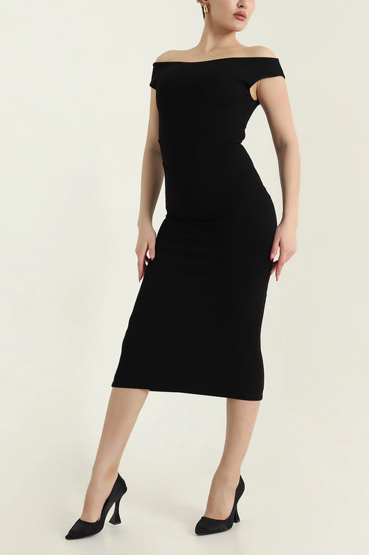 Black Modal Women's Dress