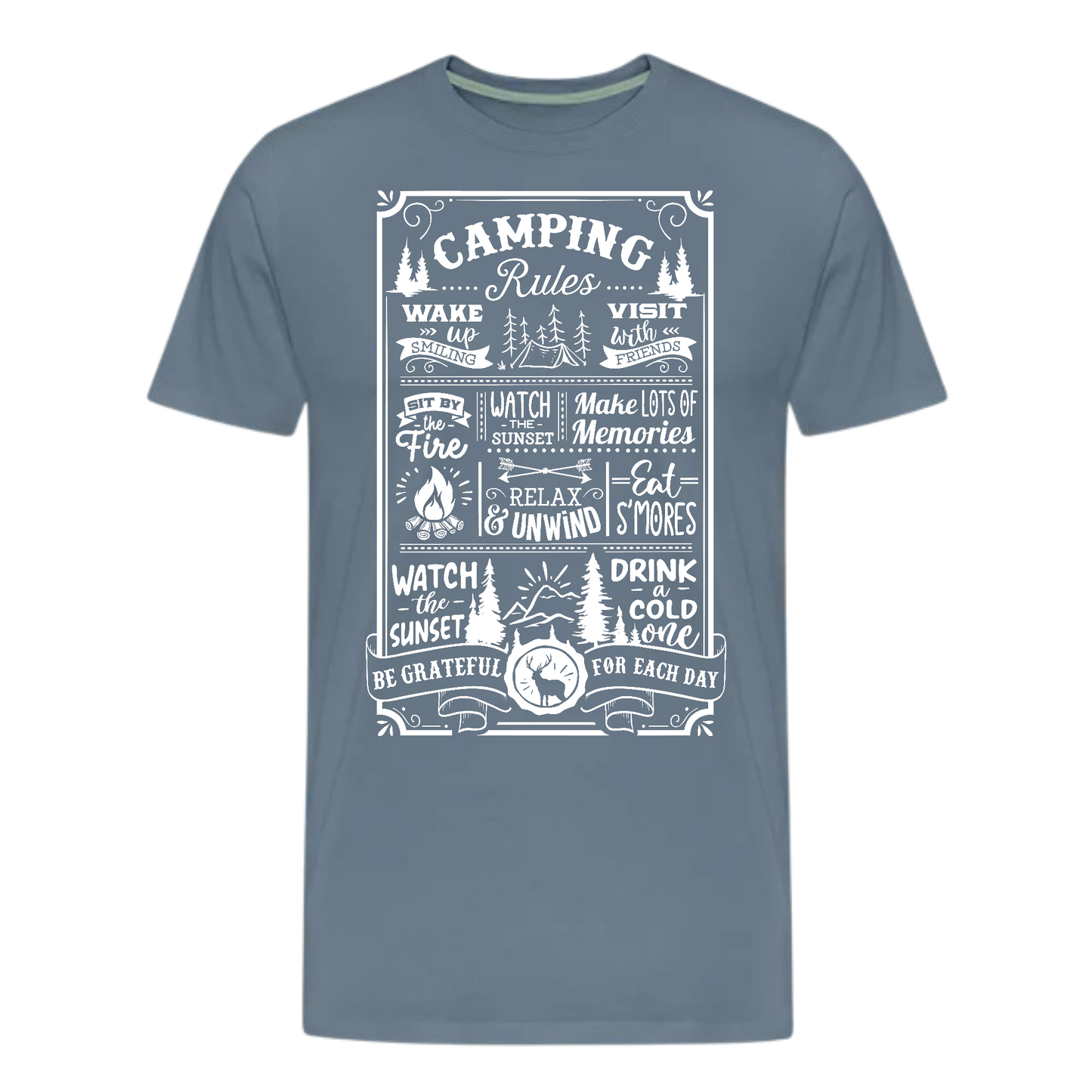 Camping Rules T shirts , Traveler , Nature , Adventure , Camper , unisex T shirts