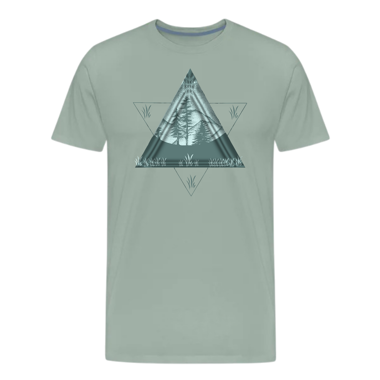 Triangle and Pines T shirts , Nature , Adventure , Camper , Graphic Tees ,unisex T shirts