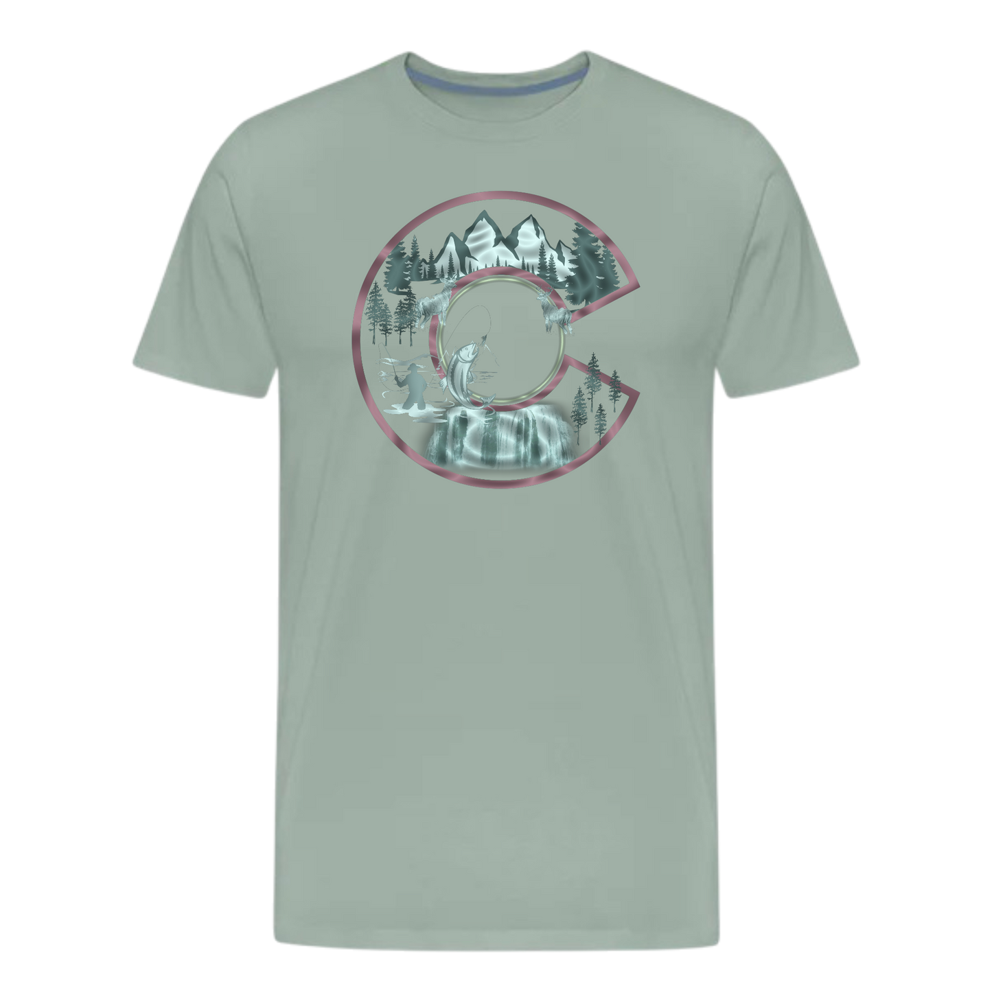 Colorado C Tri-Blend T-Shirt , Colorado T Shirt , Adventure , Camper, unisex T shirts
