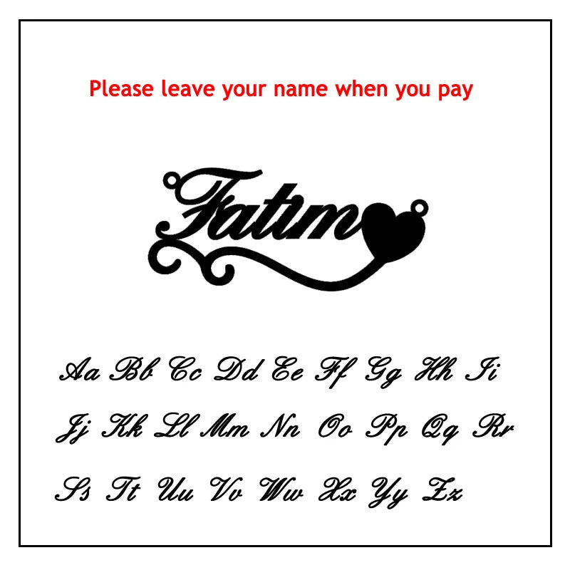 Custom Handwriting Name Necklace