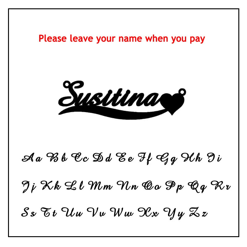 Custom Handwriting Name Necklace
