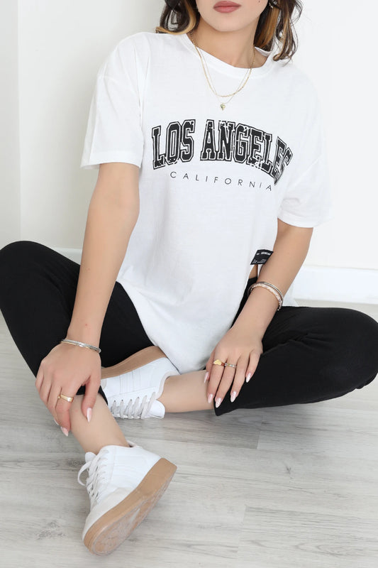 Single Jersey Fabric T-Shirt Camisole Tights Set - Denoss
